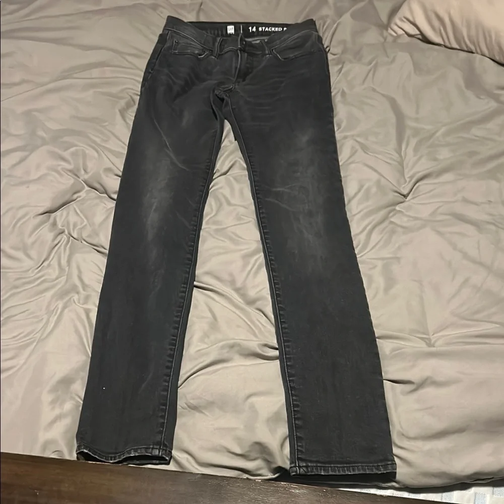 GAP Charcoal Stacked Skinny Jeans